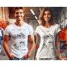 Indian Motorcycle Patent T-Shirt | Vintage V-Twin Blueprint Art
