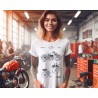 Indian Motorcycle Patent T-Shirt | Vintage V-Twin Blueprint Art