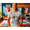 Indian Motorcycle Patent T-Shirt | Vintage V-Twin Blueprint Art