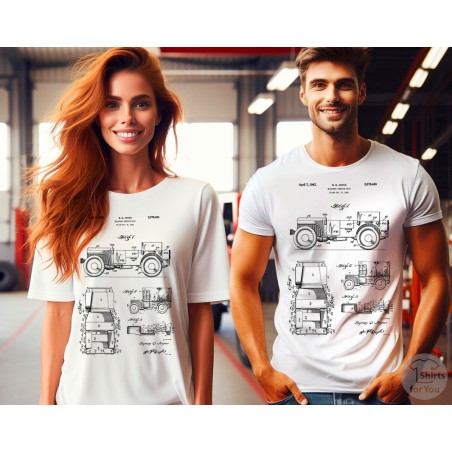 Willys Jeep Patent T-Shirt | Vintage Military 4x4 Blueprint Art