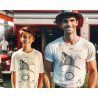 Fireman's Helmet Patent T-Shirt | Vintage Firefighter Blueprint Art