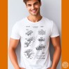 Lego Building Blocks Patent T-Shirt | Vintage Brick Blueprint Art