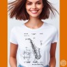 Saxophone Patent T-Shirt | Vintage Music Blueprint Tee | All Sizes