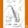 Saxophone Patent T-Shirt | Vintage Music Blueprint Tee | All Sizes