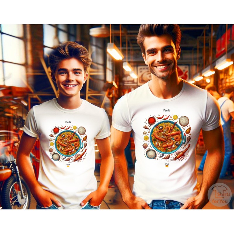Paella T-Shirt | Spanish Food Graphic Tee | All Sizes