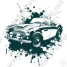 Austin Healey Graphic T-Shirt | Vintage British Car Art | All Sizes