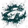 Shelby Cobra Graphic T-Shirt | Vintage Muscle Car Art | All Sizes