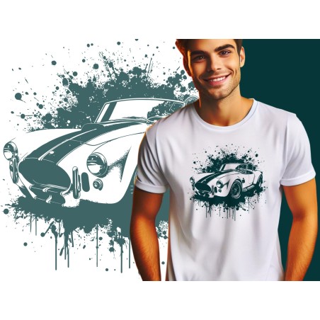 Shelby Cobra Graphic T-Shirt | Vintage Muscle Car Art | All Sizes