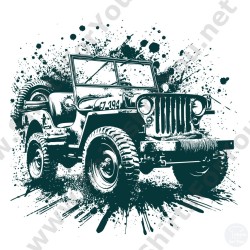 Willy's Jeep Graphic T-Shirt | Vintage 4x4 Art | All Sizes