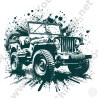 Willy's Jeep Graphic T-Shirt | Vintage 4x4 Art | All Sizes